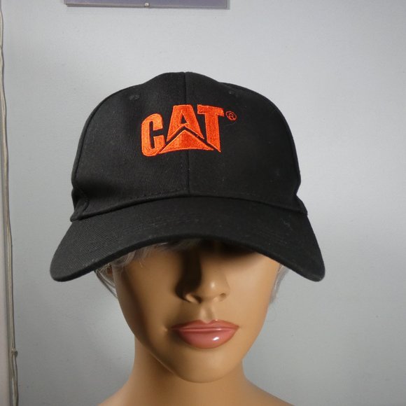 Caterpillar - CAT logo ball cap Black with red logo - Picture 5 of 6